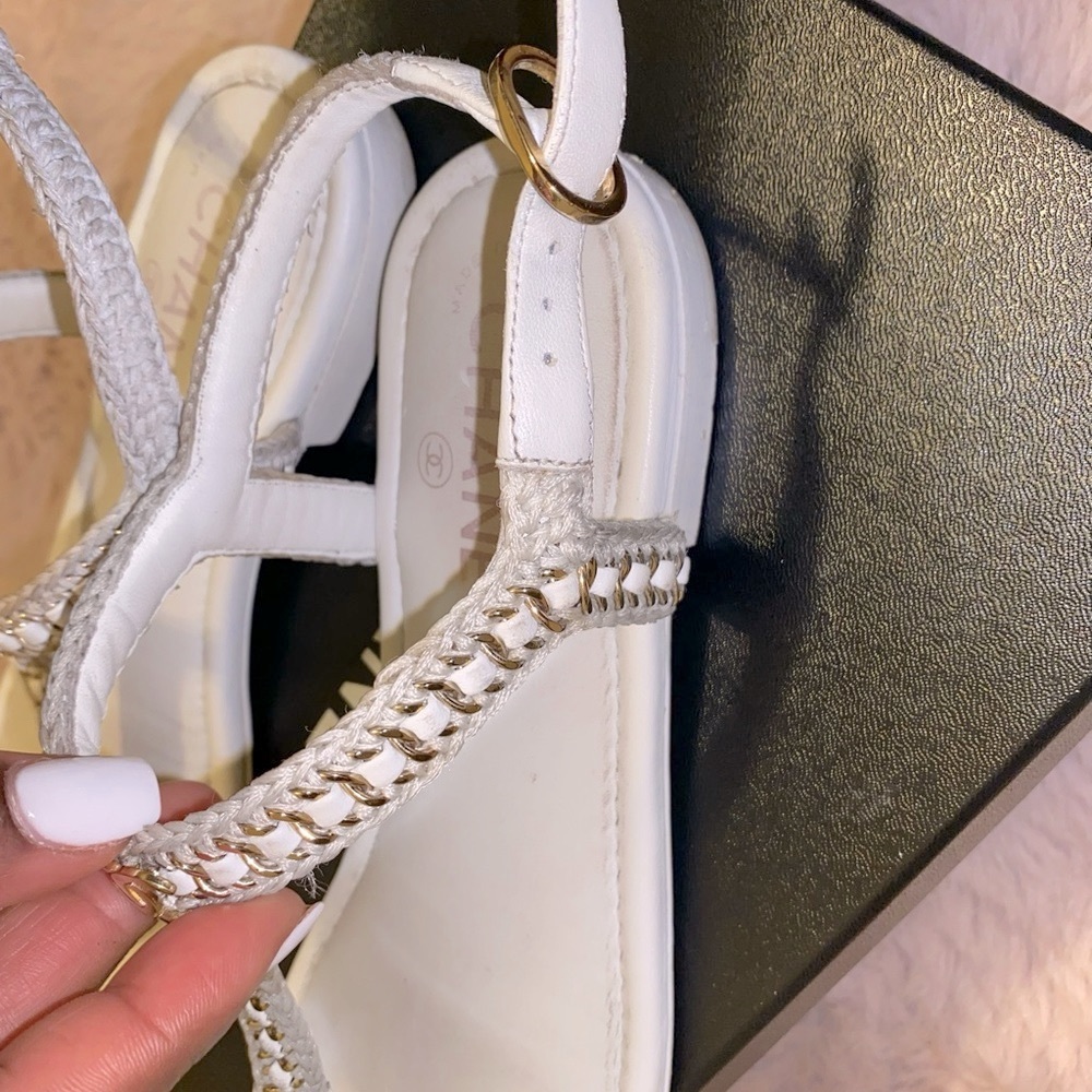 Chanel Broderie Thong Sandals - Picture 7 of 9